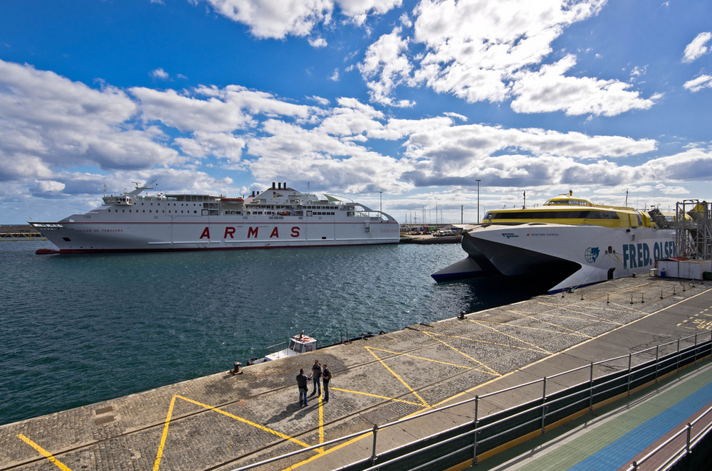 Hafen La Palma - Santa Cruz de La Palma - Hafe, La Palma, Kanaren, Spanien, Mittelmeer.