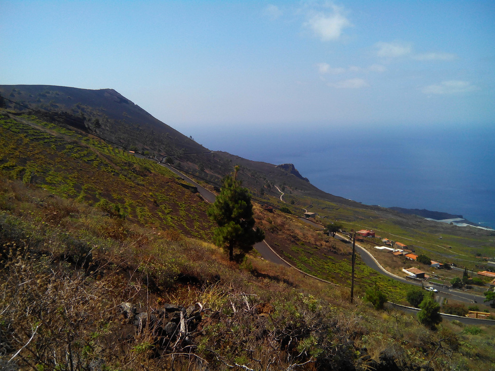 La Palma Vulkan - wandern Sie zwischen Vulkane auf La Palma - La Palma, Spanien, Kanaren, Meer, Küste, Hang, Berg, Vulkan.