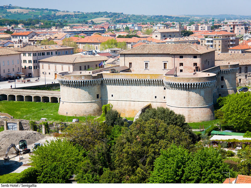 Senbhotel in Senigallia, Ancona (Italien) Außenaufnahme