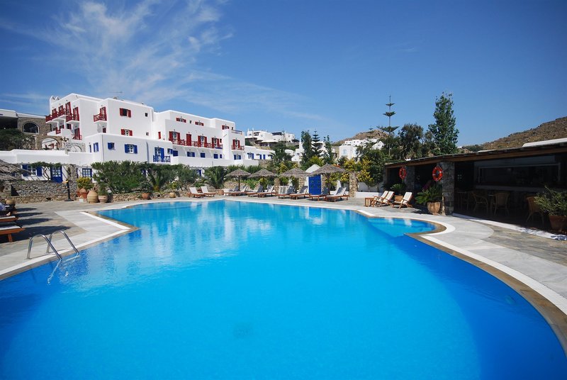 Kamari Hotel in Platys Gialos, Mykonos Pool