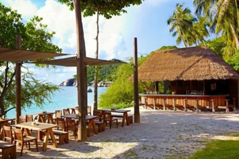 The Haad Tien Beach Resort in Ko Tao, Koh Samui (Thailand) Terrasse