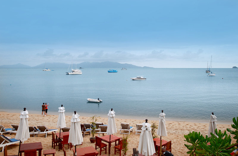 Lawana Resort in Bophut Beach, Koh Samui (Thailand) Strand