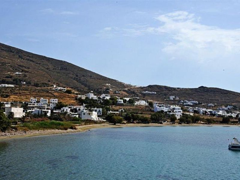 Hotel Acrogiali in Platys Gialos, Mykonos Landschaft