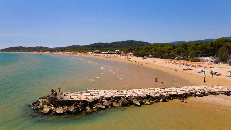 Spiaggia Lunga Villaggio in Vieste, Bari Strand