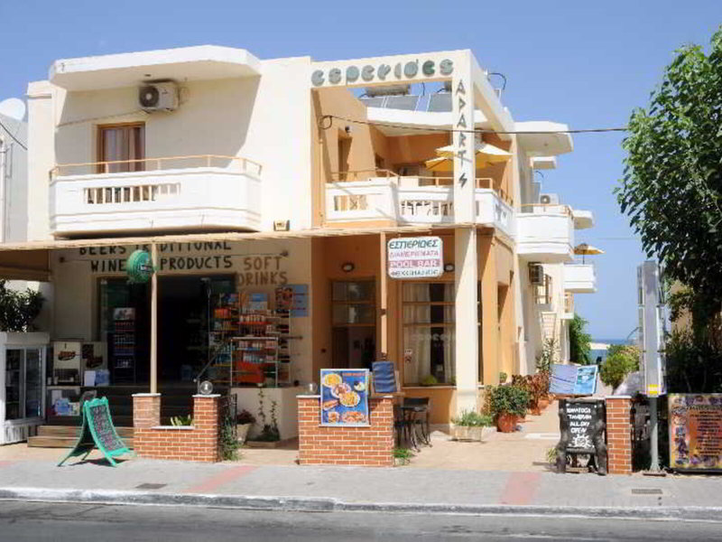 Esperides Beach Hotel Apartments in Kato Stalos, Chania (Kreta) Außenaufnahme