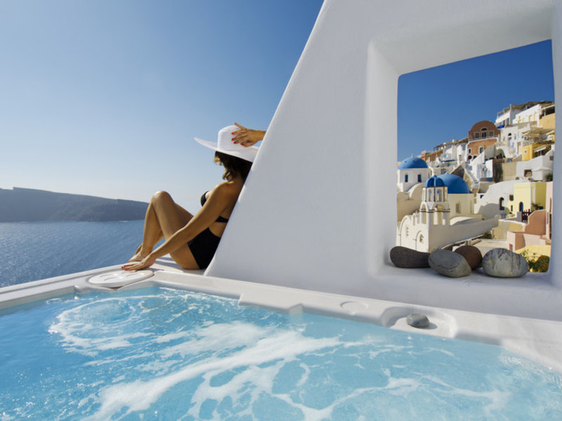 Aspaki Exclusive Hotel in Oia, Santorini Pool