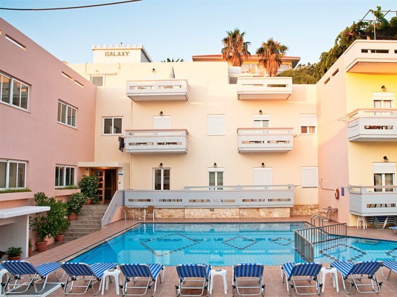 Thelèsi Apartments in Kato Stalos, Chania (Kreta) Pool