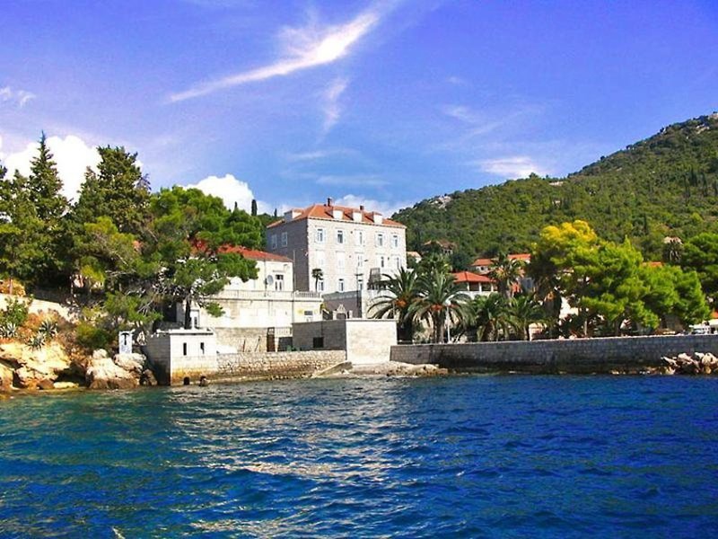 Villa Vilina in Insel Lopud, Dubrovnik (Kroatien) Landschaft