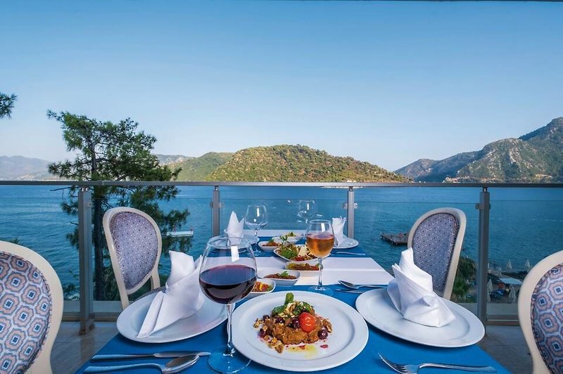 Orka Lotus Beach in Marmaris, Dalaman Terrasse