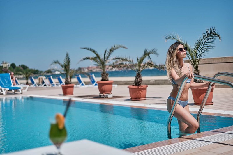 Bilyana Beach Hotel in Nessebar, Burgas Pool