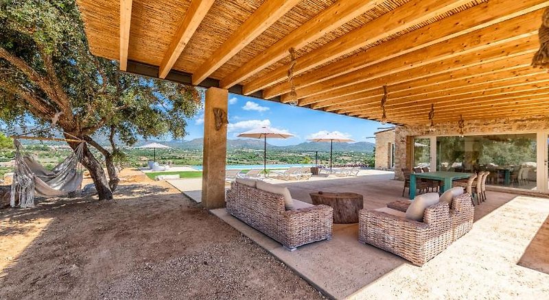 Agroturisme Es Lligats in Sant Llorenç des Cardassar, Mallorca Terrasse