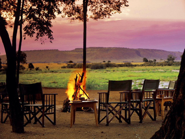 Little Governors Camp in Masai Mara, Mombasa (Kenia) Terrasse