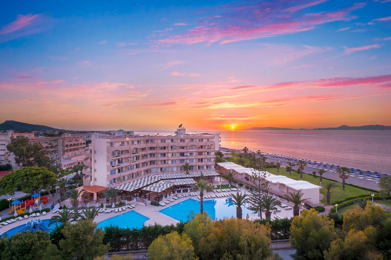 Sun Beach Resort in Ialysos, Rhodos Außenaufnahme