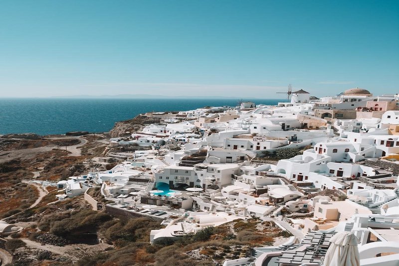 Smy Hotel Orizontes Santorini in Pyrgos, Santorini Strand