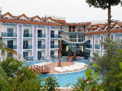 Ocean Blue High Class Hotel in Ölüdeniz, Dalaman Außenaufnahme