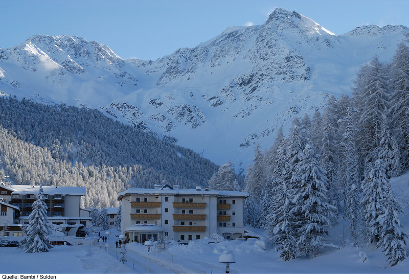 Hotel Bambi am Park in Sulden, Außenaufnahme