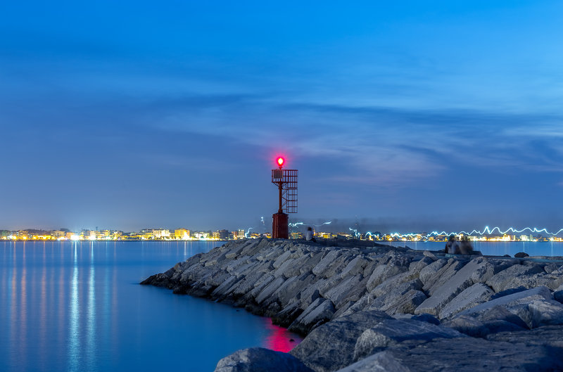 Luna Rossa in Miramare di Rimini, Rimini Meer/Hafen/Schiff