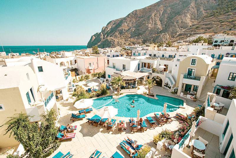 Tamarix del Mar Suites in Kamari, Santorini Pool