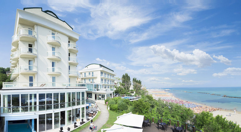 Hotel Sans Souci in Gabicce Mare, Rimini Außenaufnahme