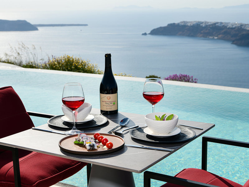 White Pearl Cavalieri in Imerovigli, Santorini Terrasse