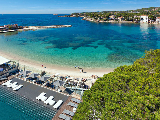 Hôtel Île Rousse in Bandol, Marseille Strand