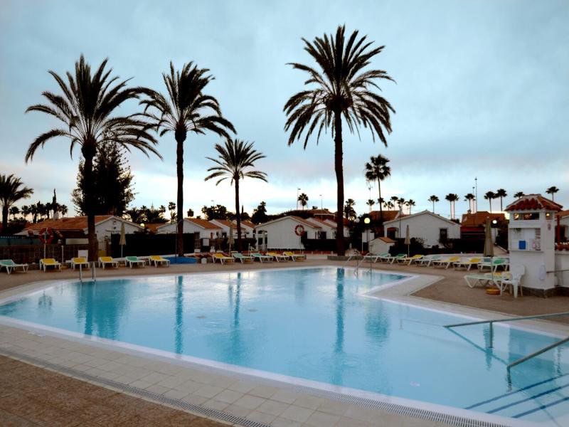 Bungalows Los Arcos in Playa del Inglés, Gran Canaria Außenaufnahme