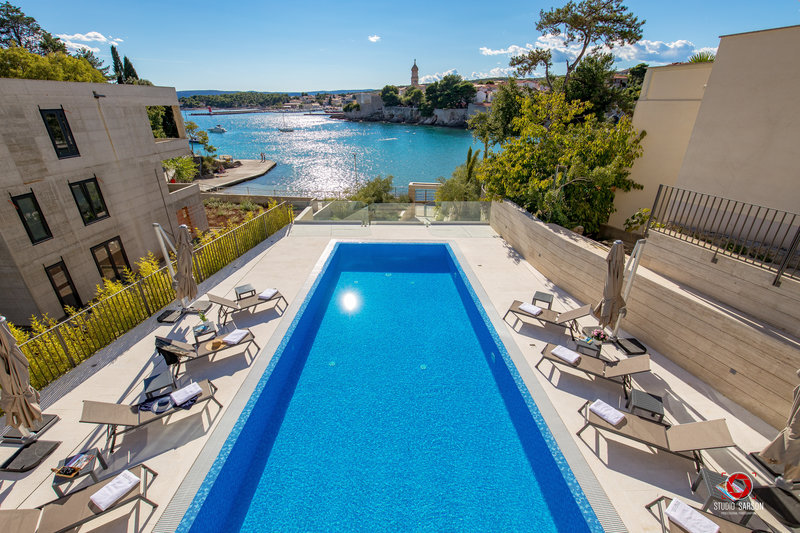 Hadrie Villas Grad Krk in Krk, Rijeka (Kroatien) Pool