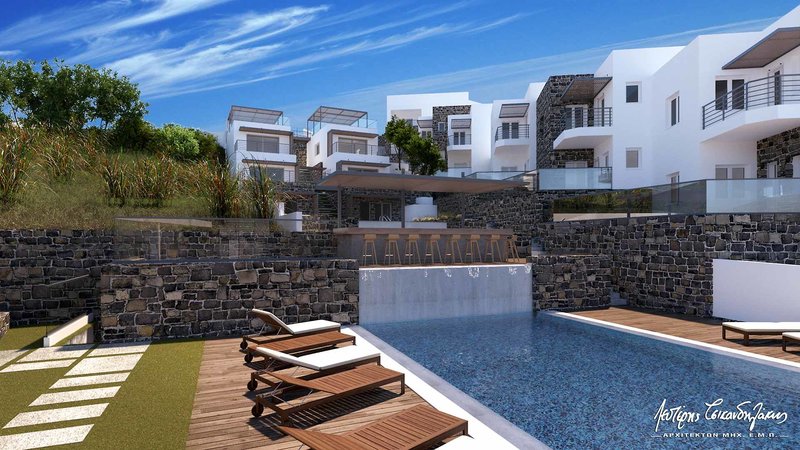 Seascape Luxury Residences in Agia Pelagia, Heraklion (Kreta) Pool