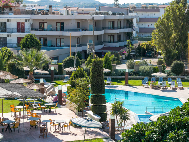 Stamos Hotel in Faliraki, Rhodos Außenaufnahme