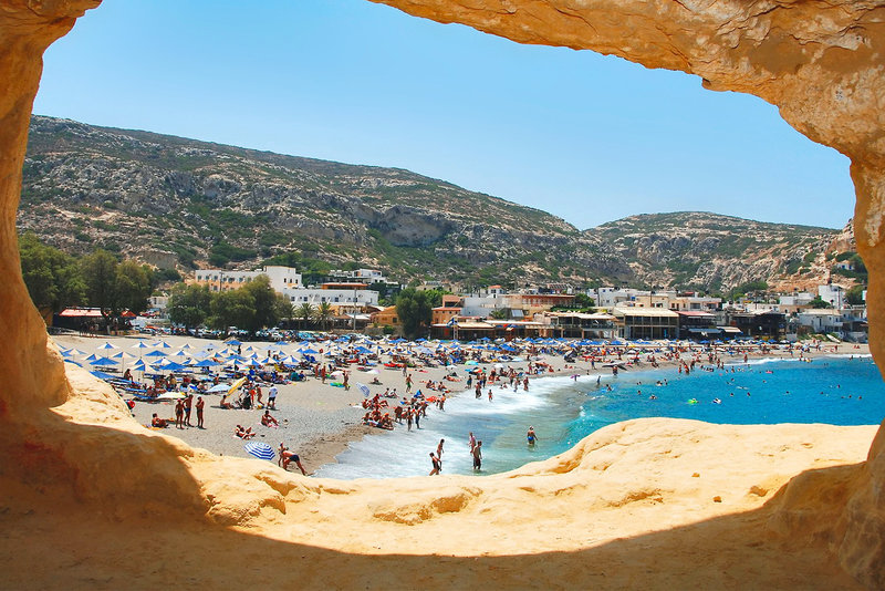 Matala Bay Hotel in Matala, Heraklion (Kreta) Strand