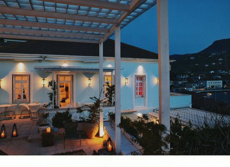 Perantzada Hotel in Vathy, Kefalonia Terasse