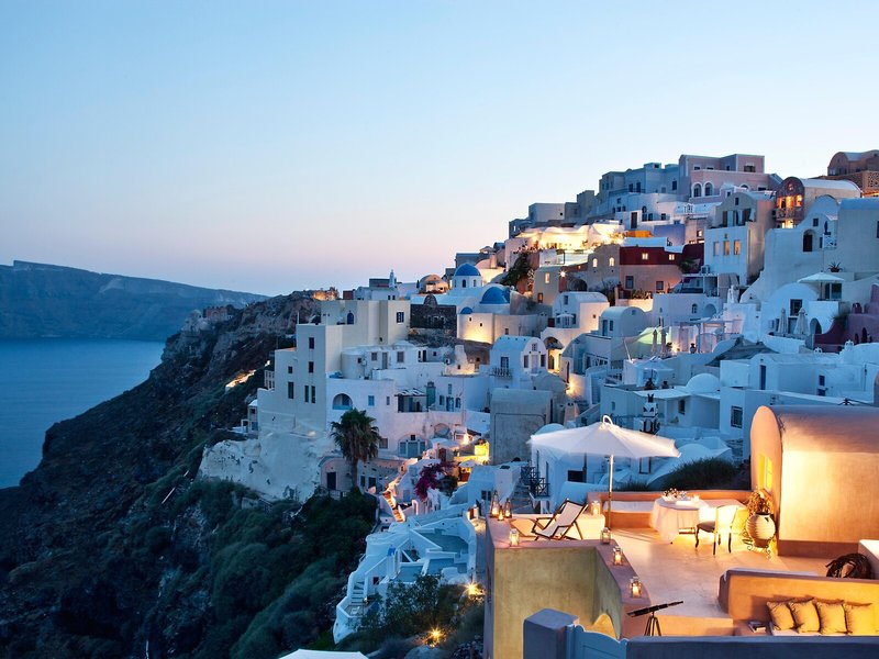 Armeni Luxury Villas in Oia, Santorini Terrasse