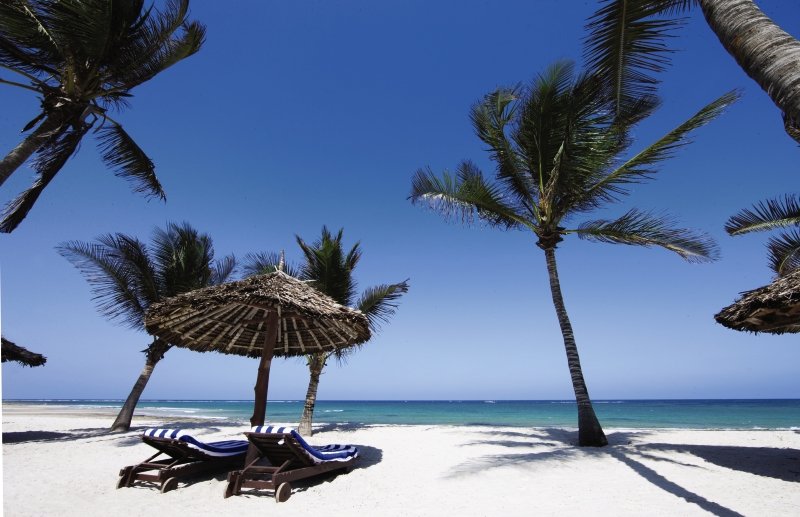 Jacaranda Indian Ocean Beach Resort in Diani Beach, Mombasa (Kenia) Strand