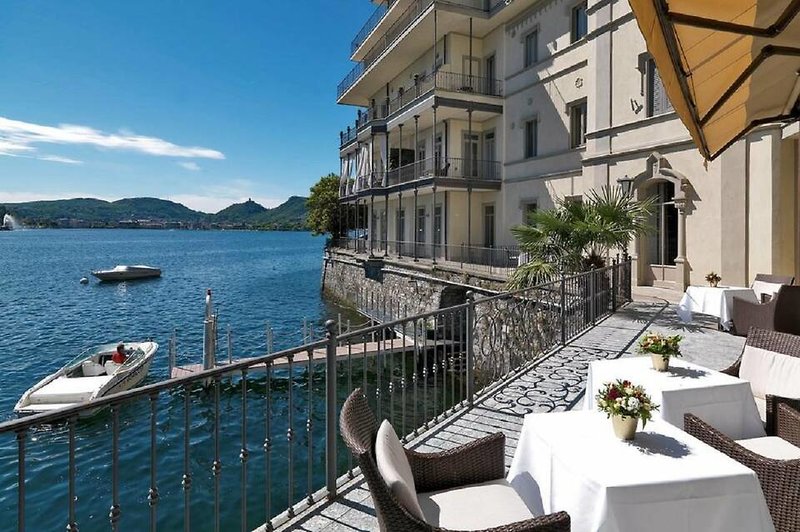 Hotel Villa Flori in Como, Mailand (Malpensa) Terrasse