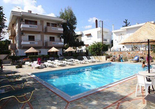 Elpida Aparthotel Gouves in Kato Gouves, Heraklion (Kreta) Pool