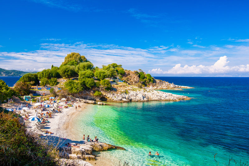 Lord Complex in Agios Georgios Argirades, Korfu Strand