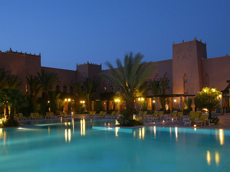 Le Berbère Palace in Ouarzazate, Marrakesch (Marokko) Außenaufnahme