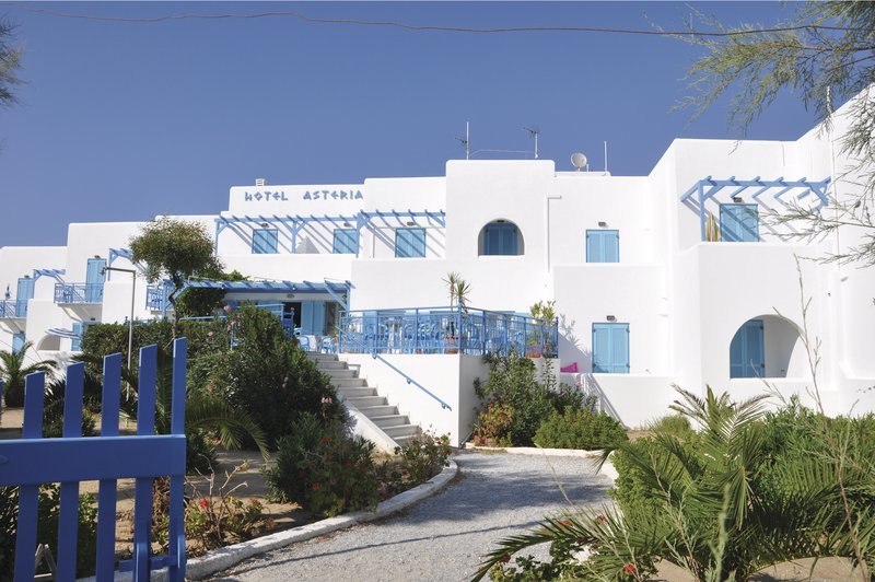 Asteria in Naxos Stadt, Santorini Außenaufnahme