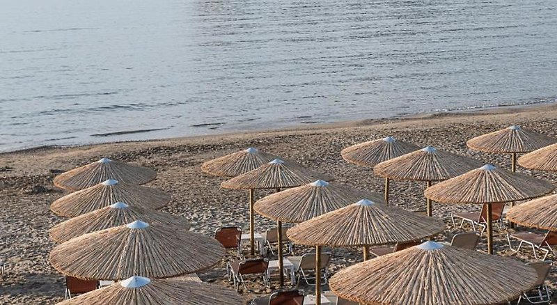 Vergina Beach Hotel in Agia Marina, Chania (Kreta) Strand