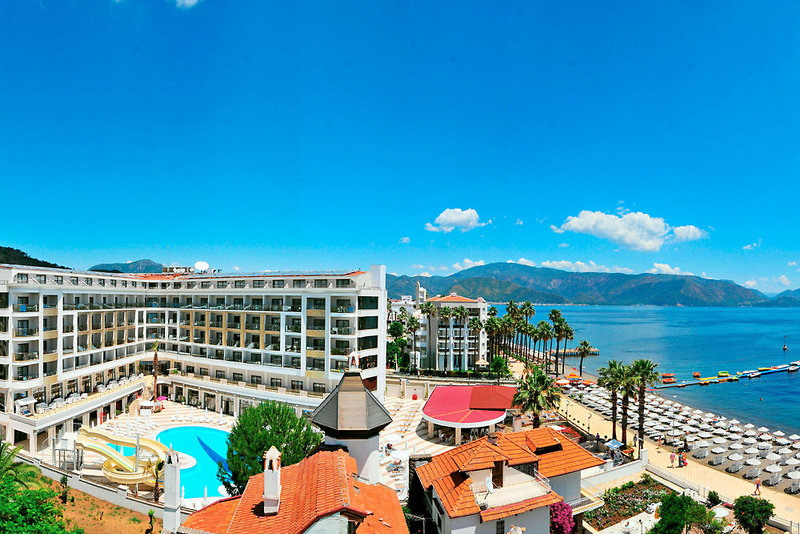 Golden Rock Beach Hotel in Marmaris, Dalaman Terasse