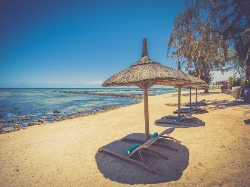 Voile Bleue in Pointe aux Piments, Port Louis, Mauritius Strand