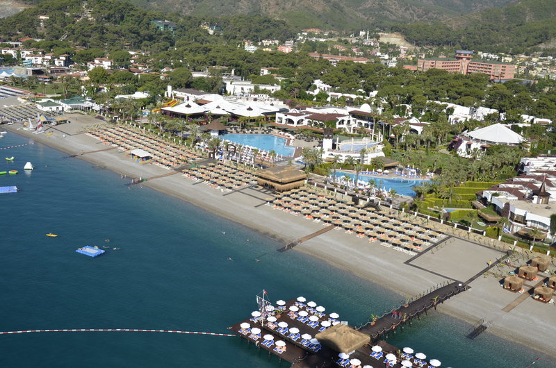 Emelda Sun Club in Çamyuva, Antalya Luftaufnahme