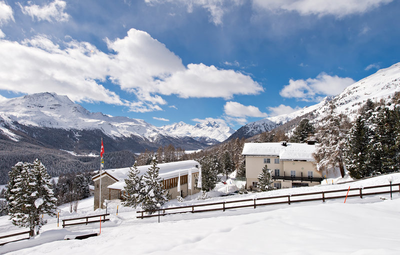 Berghotel Randolins in St. Moritz, Außenaufnahme