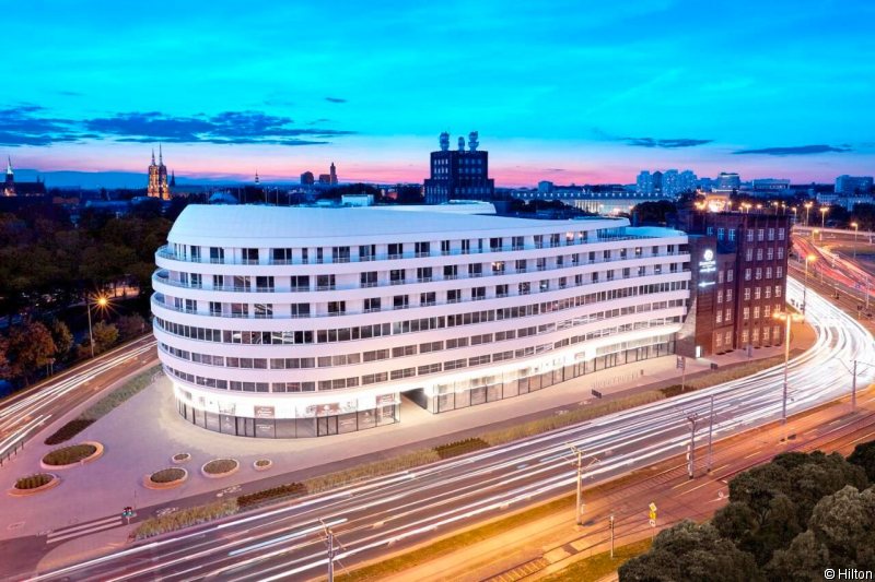 DoubleTree by Hilton Hotel Wroclaw in Breslau, Breslau (PL) Terrasse