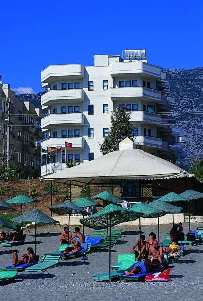 Gold Twins Family Beach Hotel in Mahmutlar, Antalya Außenaufnahme