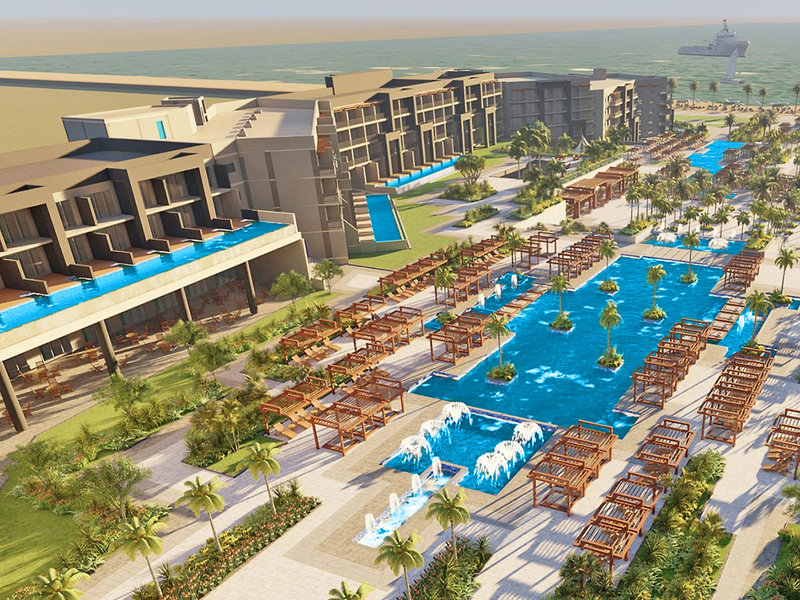 Jaz Asteria Beach in Sahl Hasheesh, Marsa Alam Hallenbad